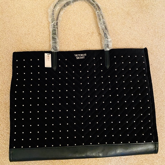 Victoria's Secret Handbags - VS velvet tote bag new